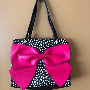 Betsy Johnson Pink Bow Bag